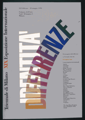 Image for XIX Triennale - Manifesto ufficiale (Identità e differenze) - Bob Noorda