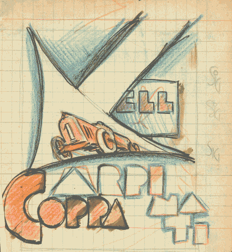 Image for Progetto di cartellone pubblicitario per "Coppa Arpinati"