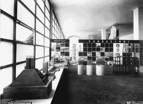 Image for VI Triennale - Padiglione nel parco Sempione. Sistemi costruttivi e materiali edilizi - Sezione delle fondazioni