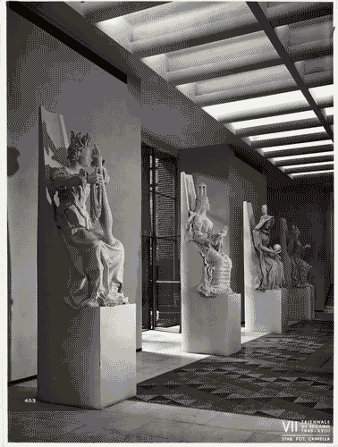 Image for VII Triennale - Palazzo dell'Arte - Vestibolo - Statue di Fausto Melotti