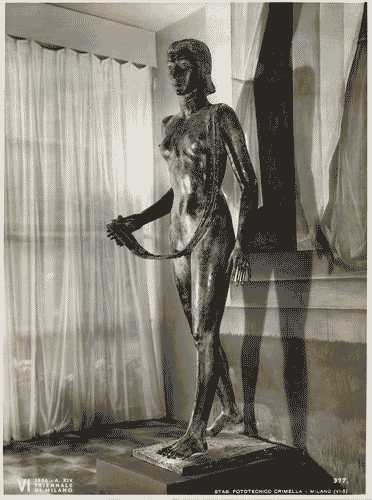 Image for VI Triennale - Padiglione nel parco Sempione - Mostra internazionale di architettura - Libreria d'arte - Scultura in bronzo di Carlo De Veroli