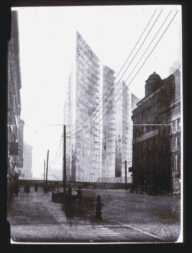 Image for Espressionismo e Nuova Oggettività. La nuova Architettura europea degli anni Venti - Grattacielo di vetro di Ludwig Mies van der Rohe