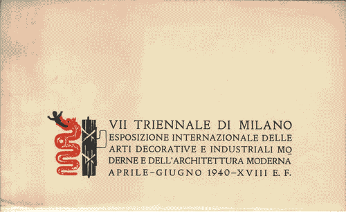 Image for Pieghevole dentro una busta, entrambi con il Biscione stilizzato degli Sforza affiancato a un Fascio