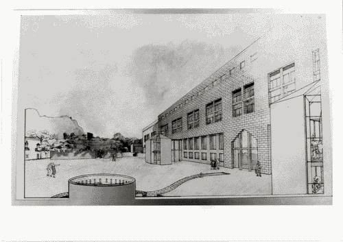 Image for XVI Triennale - Secondo ciclo - Galleria del disegno - Il parco, la villa del Gattopardo, periferia di Palermo: Concorso per sede Irfis - Motto "Batsa", progetto: P. Nicolin, M. Aprile, A. Bisconti, F. Castagnetti, R. Collovà, T. La Rocca, I. Rota