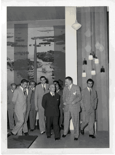 Image for X Triennale - Visita del senatore Amintore Fanfani - Ugo Zanchetta