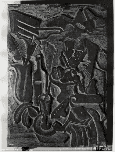 Image for VI Triennale - Palazzo dell'Arte - Caffè e mescita con birreria all'aperto - Pannello di ardesia di Castagnino