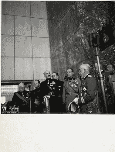 Image for VII Triennale - Inaugurazione - Re d'Italia, Vittorio Emanuele III di Savoia - Gian Giacomo Gallarati Scotti - Giuseppe Bianchini - Vittorio Emanuele di Savoia, conte di Torino
