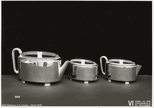 Image for VI Triennale - Sezione dell'E.N.A.P.I. - Argenterie - Servizio d'argento per karcadè