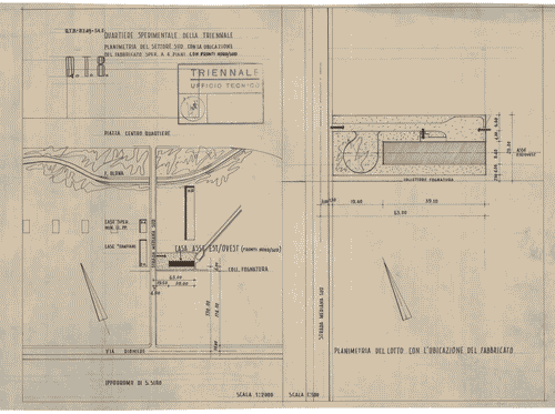 Image for Ubicazione del fabbricato sperimentale a 4 piani. Settore sud