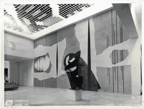 Image for X Triennale - Palazzo dell'Arte - Vestibolo del piano superiore - Pittura murale "spazialità ritmica" - Enrico Prampolini