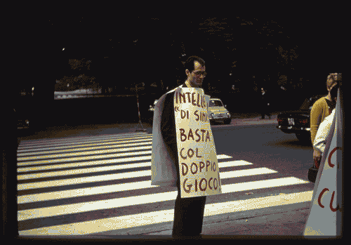 Image for XIV Triennale - Occupazione della Triennale - Manifestazione davanti al Palazzo dell'Arte