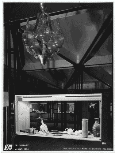 Image for X Triennale - Salone d'onore. I trent'anni della Triennale 1924-54 - Vetrina e lampadario