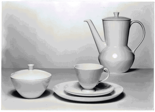 Image for XI Triennale - Sezione dell'Olanda - Servizio da caffè in ceramica "Parisienne" - Pierre Daems