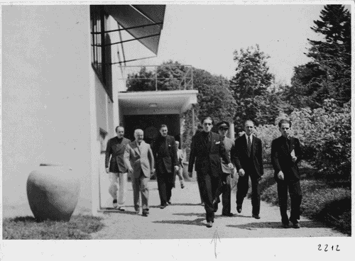 Image for V Triennale - Visita di Araldo Di Crollalanza - Giulio Barella - Gio Ponti- Carlo Alberto Felice