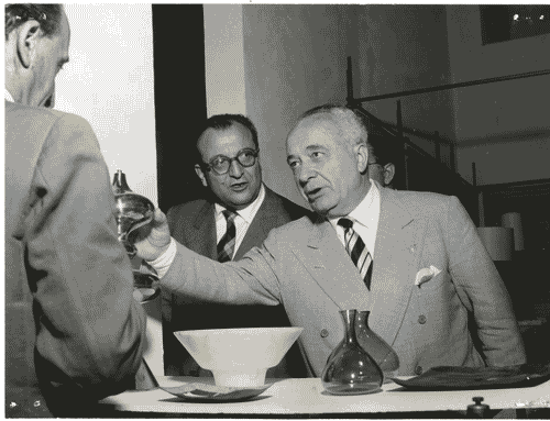 Image for X Triennale - Visita del Ministro del Lavoro e Previdenza on. Ezio Vigorelli - Ivan Matteo Lombardo - Tommaso Ferraris