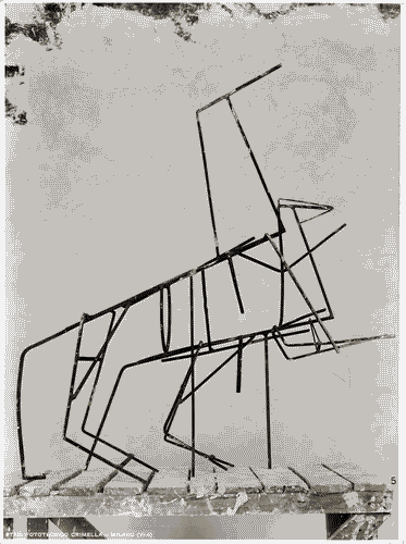 Image for Anima in ferro della scultura "Cavalli rampanti"