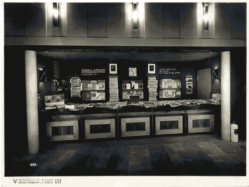 Image for V Triennale - Palazzo dell'Arte - Ingresso, catalogo, giornali - Bancone dei giornali e delle riviste