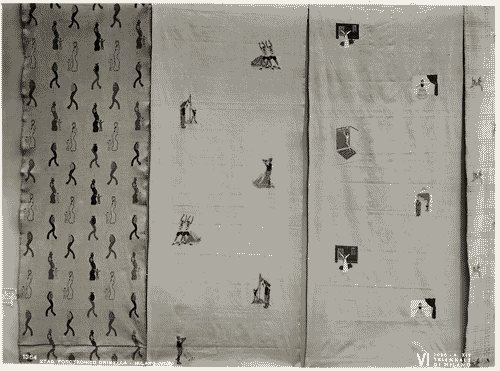 Image for VI Triennale - Mostra delle Scuole d'arte - Istituti e Scuole d'arte dello Stato - Tessuti "Uomini e donne", "campeggio", "teatro"