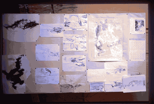 Image for Dipinto "La Piazza" di Giuliano Collina - Schizzi preparatori