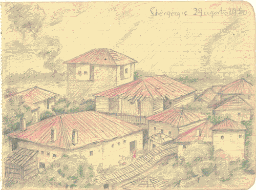 Image for Schizzo dal vero "Paesaggio di Schengiergje (Albania)"