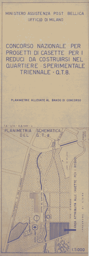 Image for Concorso nazionale per progetti di casette per i reduci. Indicazione dell'area per la costruzione (Allegato al bando di concorso)