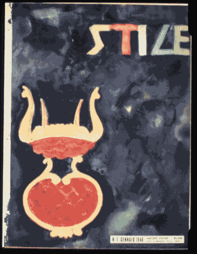 Image for 45.63: Un museo del disegno industriale in Italia. Progetto di una collezione - Copertina rivista "Stile" gennaio 1946