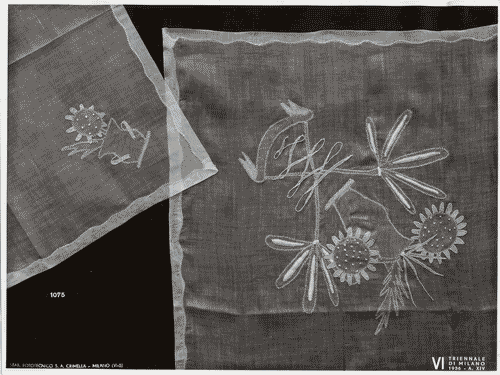Image for VI Triennale - Sezione dell'E.N.A.P.I. - Merletti e ricami - Servizio da tè