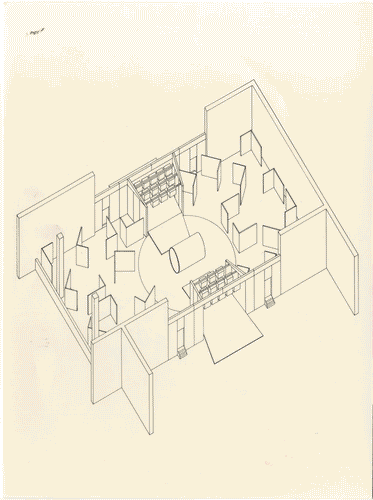 Image for Assonometria dell'allestimento della sezione della Germania