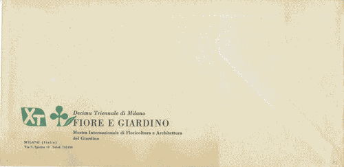 Image for Busta da lettera intestata "Fiore e giardino"