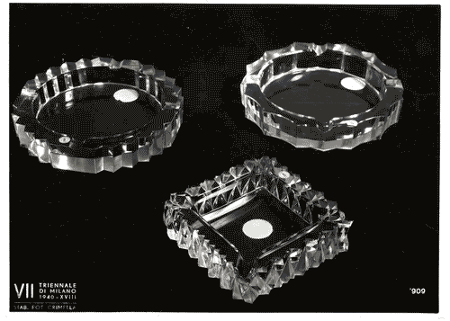 Image for VII Triennale - Sezione della produzione svedese - Portaceneri in cristallo