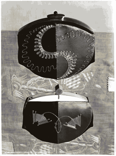 Image for V Triennale - Arti decorative e industriali - Sala dell'E.N.A.P.I. - Ricami e merletti - Borsette ricamate in seta e oro