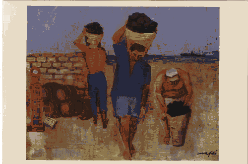 Image for Il luogo del lavoro - Il lavoro trasformato in immagini - Ritratto di un imprenditore collezionista: Giuseppe Verzocchi - Dipinto "Scaricatori di carbone" - Mario Mafai