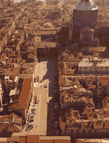 Image for XIV Triennale - Interventi nel centro storico di Pavia - Piazza della Vittoria - Veduta aerea