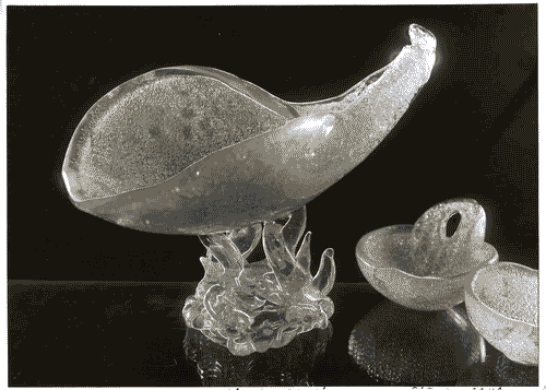 Image for VII Triennale - Mostra dei metalli e dei vetri - Produzione Barovier Toso - Soprammobile in cristallo "rugiada"