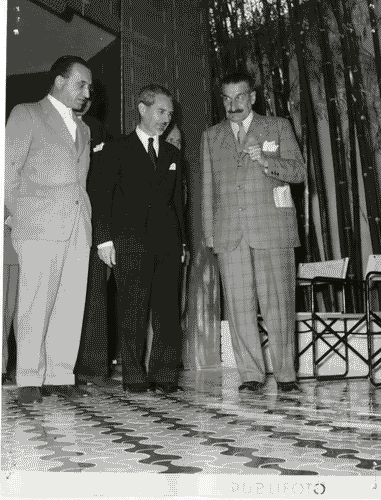 Image for X Triennale - Visita del Ministro delle finanze, on. Roberto Tremelloni -Ugo Zanchetta - Tommaso Ferraris