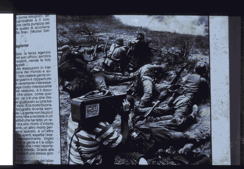 Image for XVI Triennale - Terzo ciclo - Lo spazio audiovisivo - Lo spazio scenografico della televisione italiana - Articolo di giornale per la televisione sul fronte in guerra