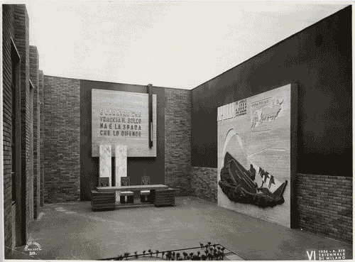 Image for VI Triennale - Mostra dell'arredamento - Sala di rappresentanza del palazzo comunale di Aprilia di Enrico Prampolini