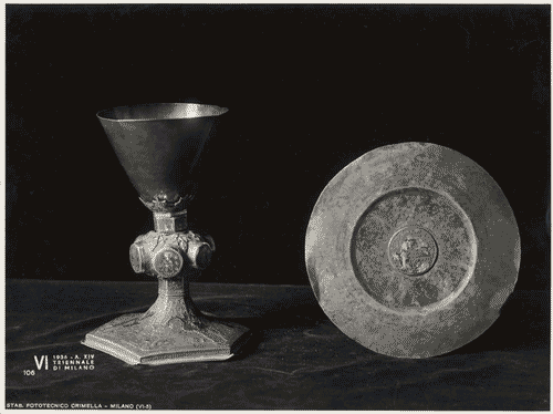 Image for VI Triennale - Mostra dell'antica oreficeria italiana - Vetrina VIII. Oreficerie sacre del duecento e trecento - Calice e Patena