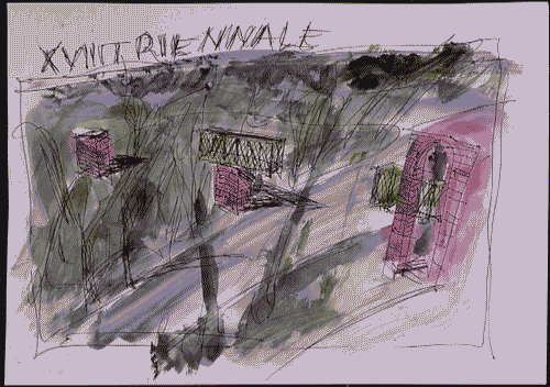 Image for Disegno per il progetto dell'allestimento della XVIII Triennale - Aldo Rossi - Luca Meda