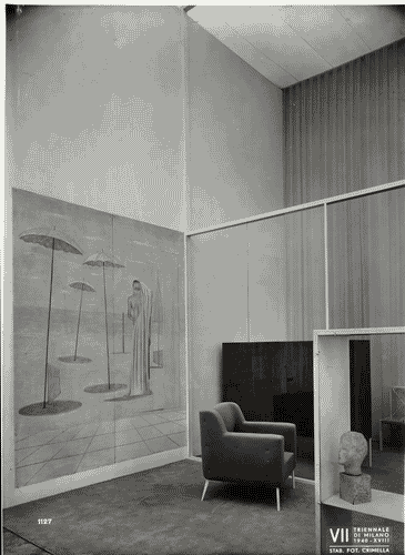 Image for Affresco nel soggiorno e sala da pranzo nella galleria dell'arredamento.