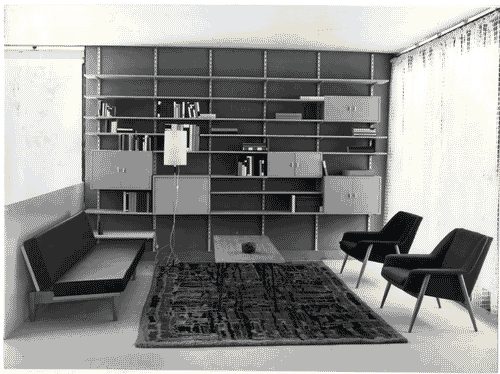 Image for XI Triennale - Parco Sempione - Mostra internazionale dell'abitazione - Alloggio tedesco - Soggiorno - Brigitte D'Ortschy