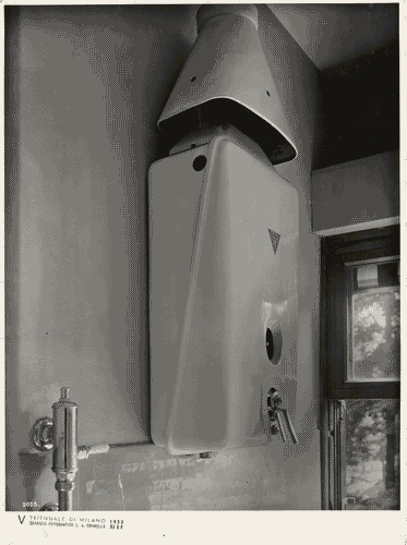 Image for V Triennale - Mostra dell'abitazione - Gruppo di cinque case per vacanze - Casa di vacanza al mare di Eugenio Faludi, Enrico Griffini e Piero Bottoni - Scaldabagno