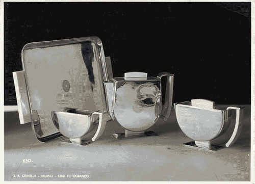 Image for V Triennale - Arti decorative e industriali - Sala dell'E.N.A.P.I. - Argenteria - Servizio da tè