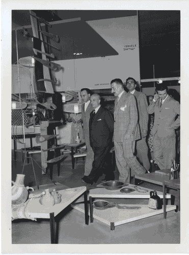 Image for X Triennale - Visita del senatore Amintore Fanfani - Ugo Zanchetta - Tommaso Ferraris