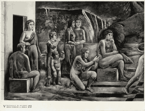 Image for V Triennale - Pittura murale "Italia romana" di Carlo Carrà, particolare