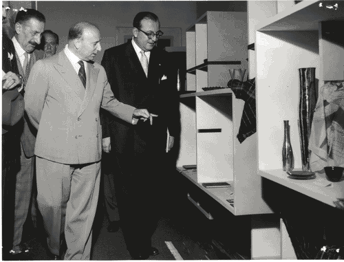 Image for X Triennale - Visita del Presidente del Consiglio dei Ministri, on. Mario Scelba - Ivan Matteo Lombardo - Ugo Zanchetta