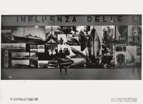 Image for V Triennale - Arti decorative e industriali - Mostra internazionale dei trasporti - Fotomosaico: Navi