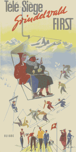 Image for Pieghevole pubblicitario "Télé-Siège Grindelwald First - Suisse"