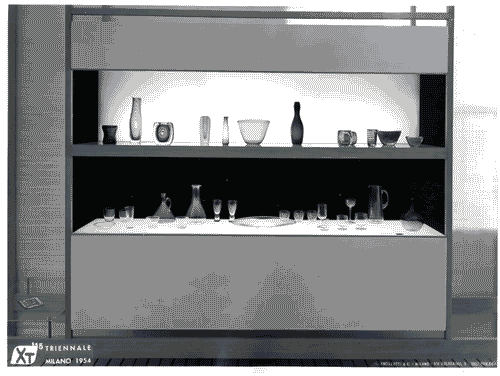 Image for X Triennale - Forma scandinava - Norvegia - Vetrina con oggetti in vetro