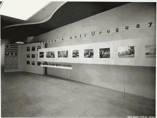 Image for VIII Triennale - Sezioni estere - Uruguay, U.T.E. - Pannelli di presentazione dell'ente autonomo U.T.E.